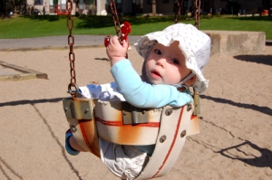 Elyssa Going for a Swing